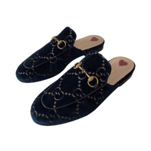 Gucci Princetown Horsebit Velvet Mules | AlmaBagz