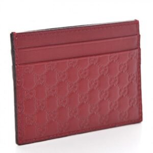Gucci GG Microguccissima Cardholder Card Case in Red | AlmaBagz