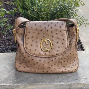 Gucci - Sac à épaule 1973 en autruche | AlmaBagz