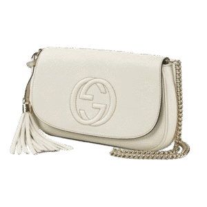 Gucci Soho Disco Ivory Signature Collection Gold Chain 536224 | AlmaBagz
