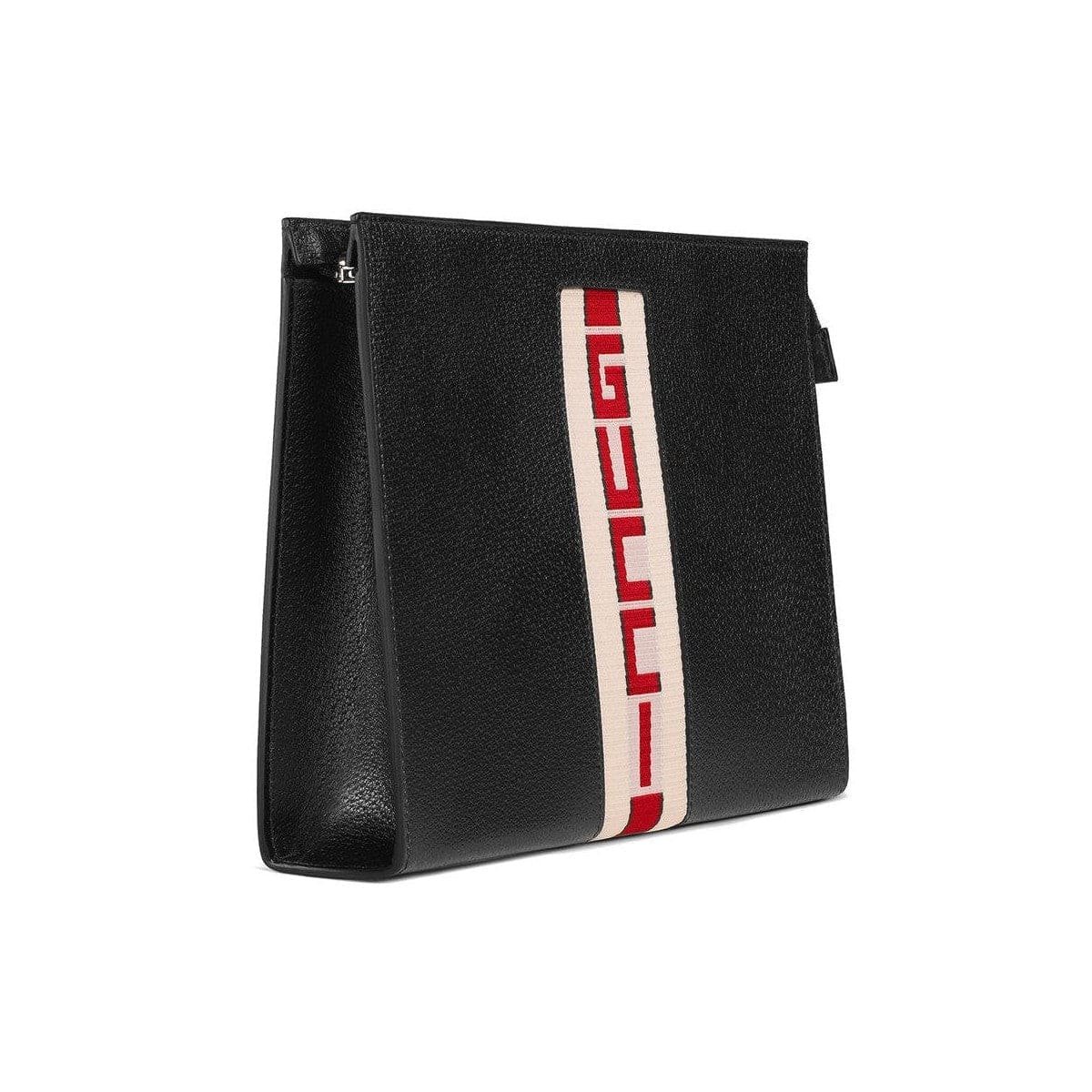 Gucci Sport Black Leather Cosmetic Case Pouch Clutch Bag 475316 | AlmaBagz