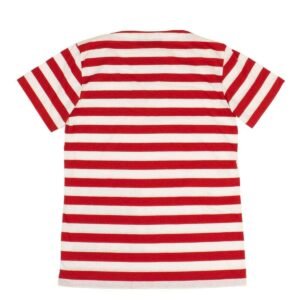 Gucci S/S Striped Pour La Cote D'Azur T-Shirt in Red and White | AlmaBagz