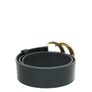 Gucci Black GG Buckle Wide Belt 26 | AlmaBagz