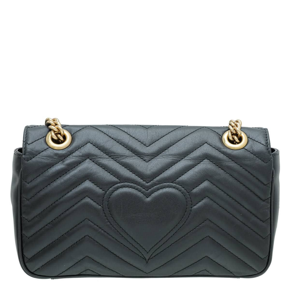 Gucci Black GG Marmont Small Bag | AlmaBagz
