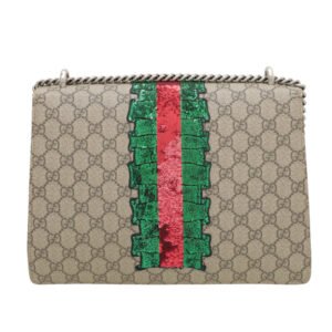 Gucci Ebony Dionysus Sequins Lips Lightning Bag | AlmaBagz