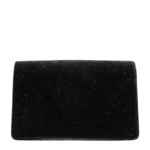 Gucci Black Velvet Dionysus Crystal Super Mini Bag | AlmaBagz