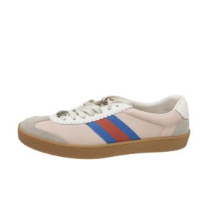 Gucci Oatmeal Soft Rose G74 Web Women Sneakers 37 | AlmaBagz