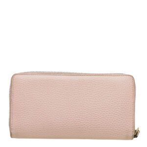 Gucci Light Pink GG Butterfly Diamond Zip Long Wallet | AlmaBagz