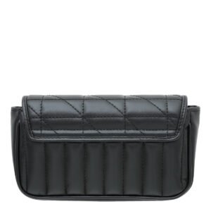 Gucci Black GG Marmont Diagonal Vertical Motifs Bag | AlmaBagz