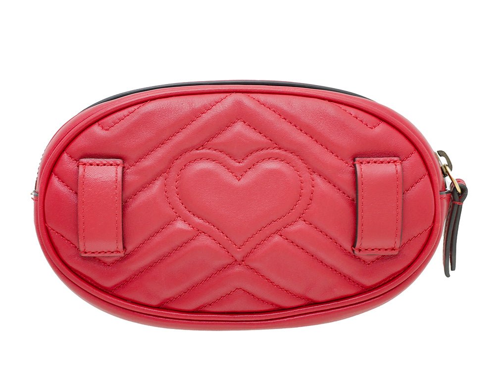 Gucci Hibiscus GG Marmont Mini Belt Bag | AlmaBagz