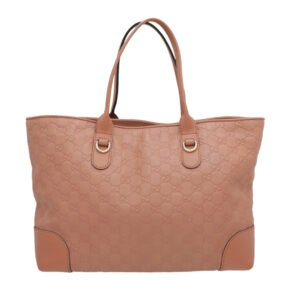 Gucci Rose Beige Guccissima Heart Bit Charm Tote Bag | AlmaBagz