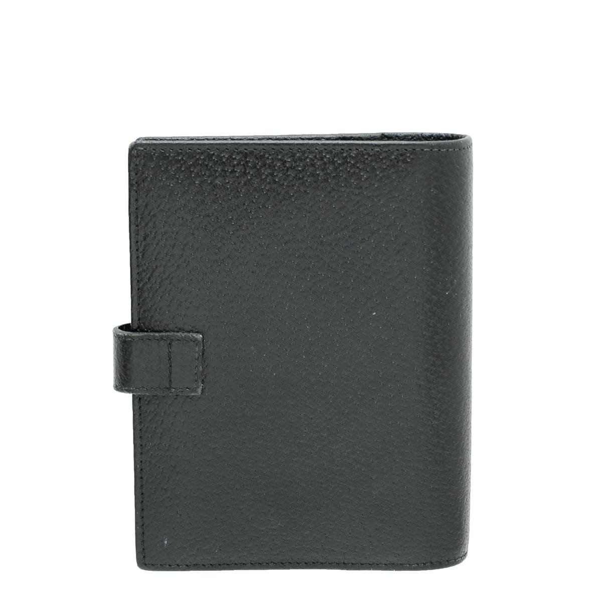 Gucci Black Logo Agenda Cover | AlmaBagz
