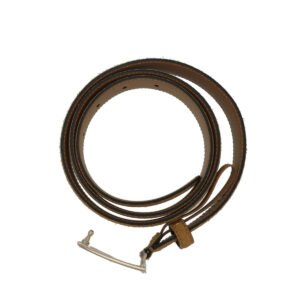 Gucci Mustard Suede Square G Buckle Belt 30 | AlmaBagz