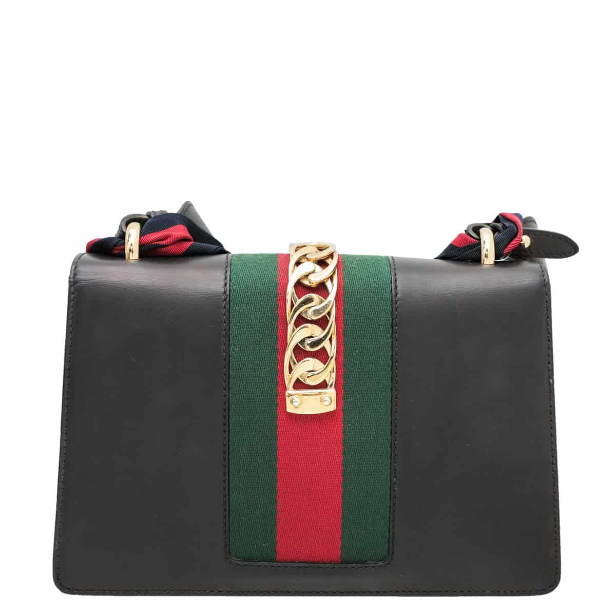Gucci Black Sylvie Shoulder Bag Small | AlmaBagz