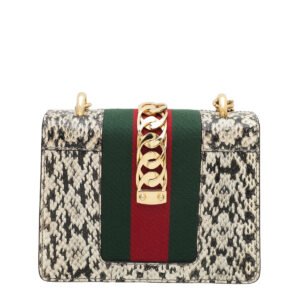 Gucci Natural Snakeskin Sylvie Mini Chain Bag | AlmaBagz