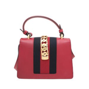 Gucci Red Sylvie Top Handle Mini Bag | AlmaBagz
