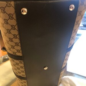 Gucci GG Supreme Canvas Boston Bag with Removable Strap in Beige | AlmaBagz