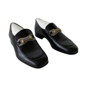 Gucci Brixton GG Leather Loafers | AlmaBagz