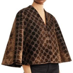 Gucci Interlocking GG Velvet Cape | AlmaBagz