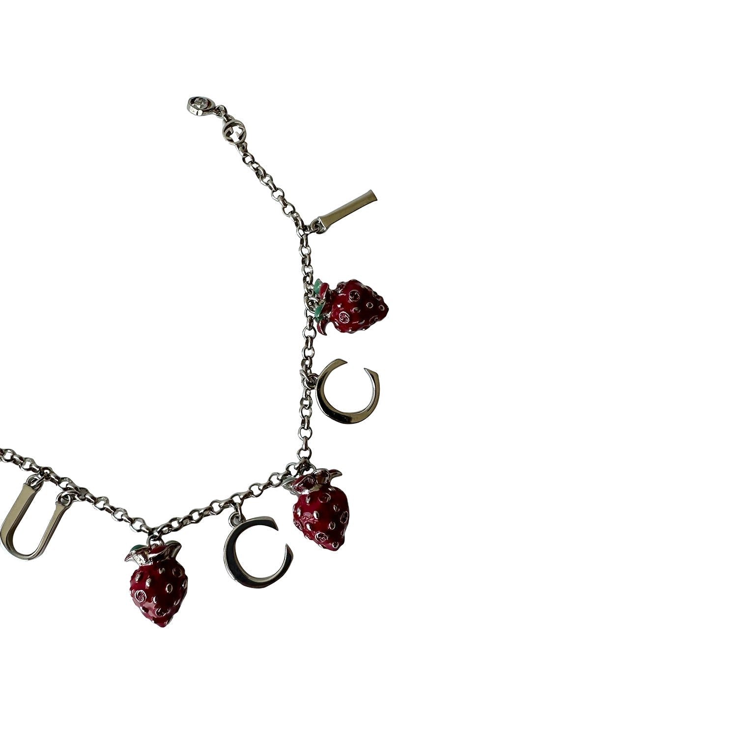 Gucci and Strawberry Charm Bracelet | AlmaBagz - Image 2
