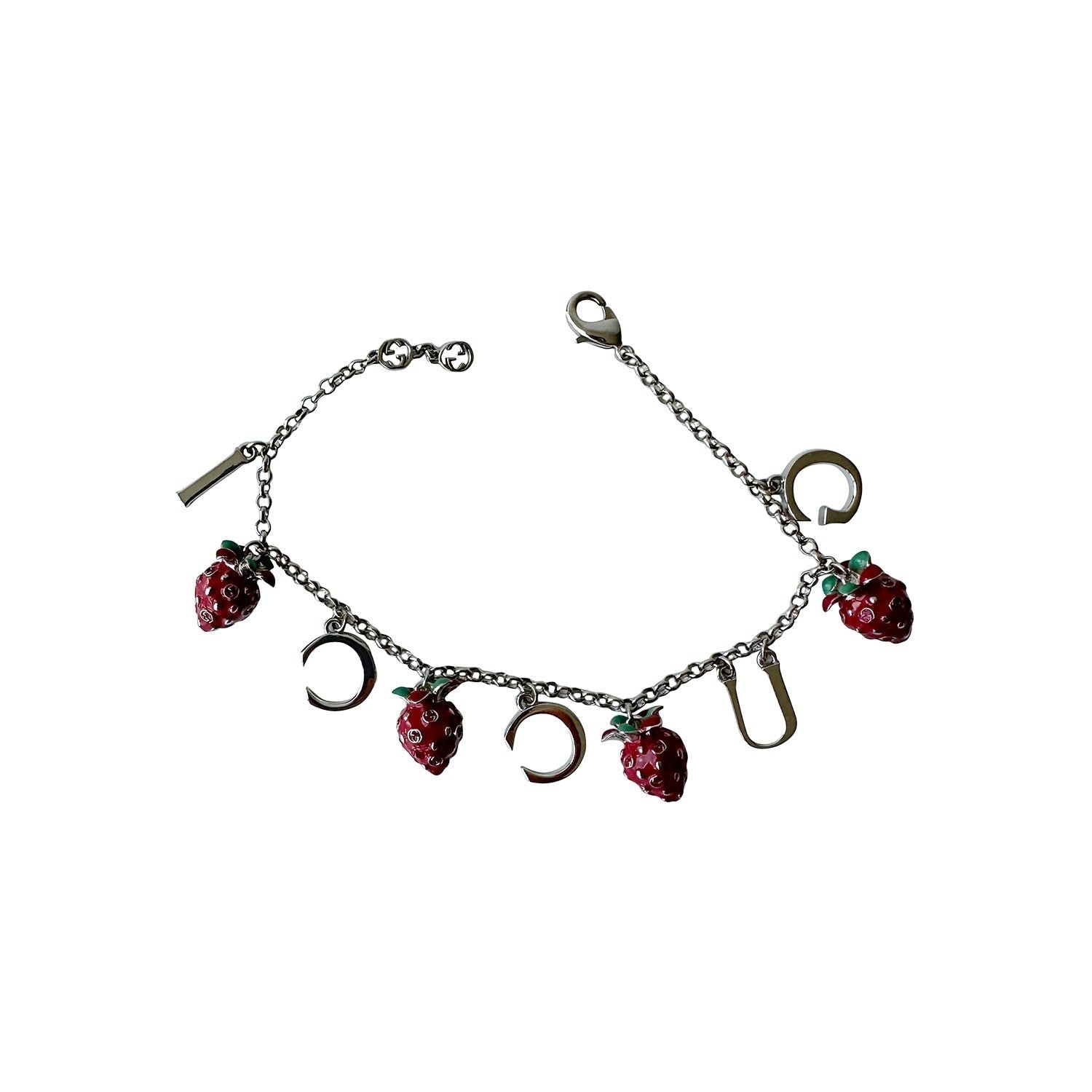 Gucci and Strawberry Charm Bracelet | AlmaBagz - Image 3