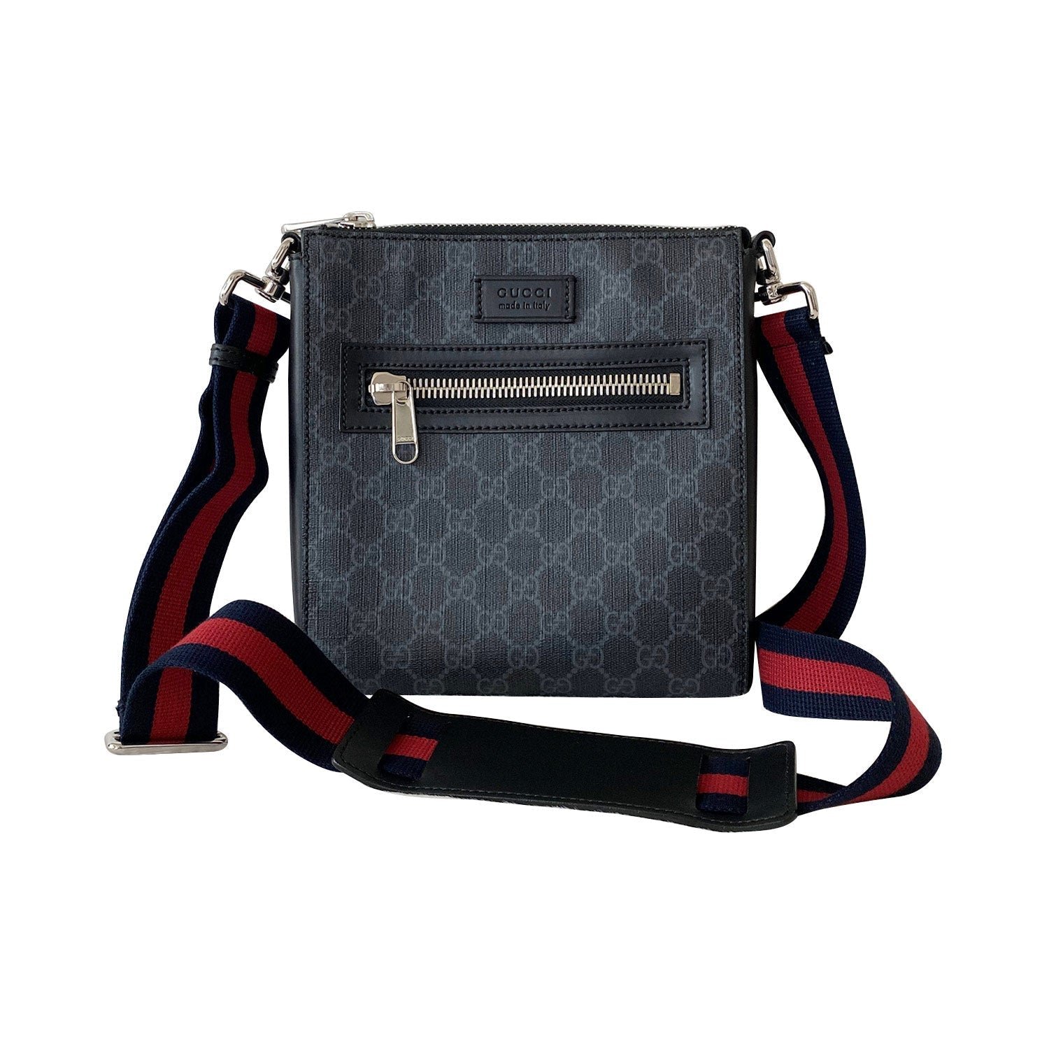Gucci GG Leather Messenger Bag | AlmaBagz