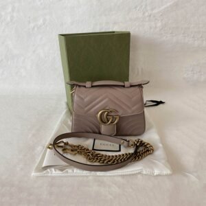 Gucci GG Marmont Mini Top Handle Bag | AlmaBagz