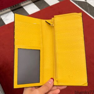 Gucci GG Black Long Fold Wallet with Yellow Interior | AlmaBagz