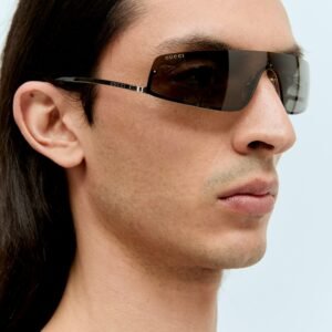 Gucci Men Mask-Shaped Frame Sunglasses | AlmaBagz