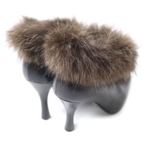 HERMES boots leather Black x brown 36 | AlmaBagz