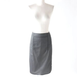 HERMES skirt Outer: 100% cotton, Lining: 100% cotton Gray type Women 34 Used | AlmaBagz