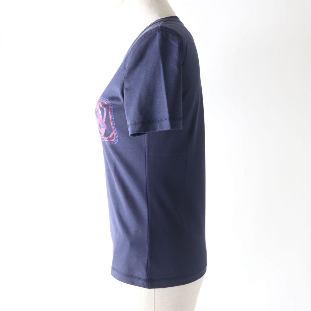HERMES Cut cotton Navy 36 | AlmaBagz