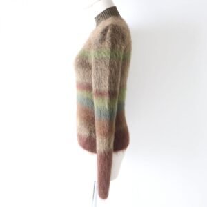 HERMES knit Main: Wool, Main: Mohair, Main: Silk, Main: Cashmere, Part: Nylon 4%, Part: Polyurethane 2% Brown type Women 36 Used | AlmaBagz