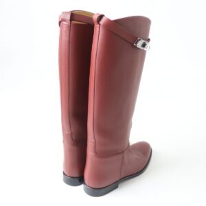 HERMES boots Main: Leather Red type Women 38 Used | AlmaBagz