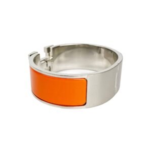 Hermes Orange Clic Clac H Bracelet | AlmaBagz