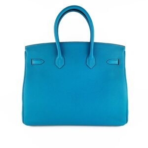 Hermes Turquoise Togo Leather Birkin 35 | AlmaBagz