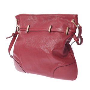 Gucci Interlocking GG 1955 Horsebit Collection Shoulder Bag in Red Leather | AlmaBagz