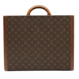 Louis Vuitton Monogram Super President Suitcase Business Bag Trunk Vintage | AlmaBagz