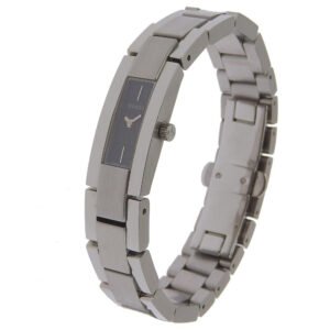 GUCCI Watches Quartz 3600M Stainless Steel Silver G logo black dial Women Used | AlmaBagz