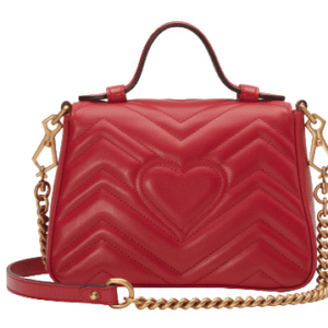 GUCCI GG Marmont Matelassé Red Bag | AlmaBagz