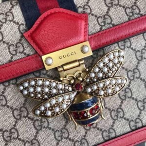 GUCCI GG Supreme Monogram Queen Margaret Top Handle Bag | AlmaBagz