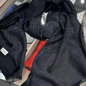 Gucci long scarf black | AlmaBagz