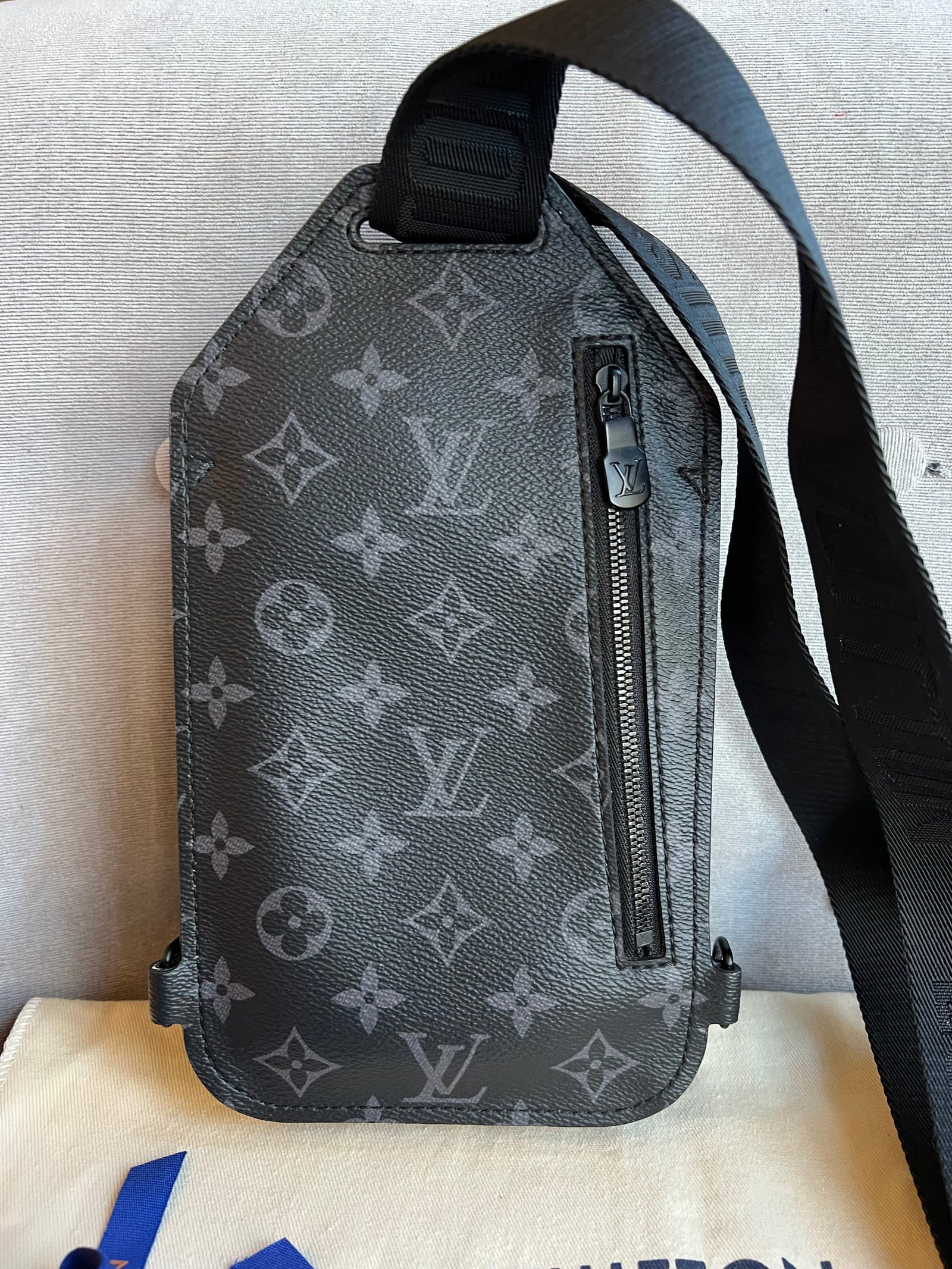 Louis Vuitton Saumur Sling Bag Monogram Eclipse (RRP £1510) | AlmaBagz - Image 12