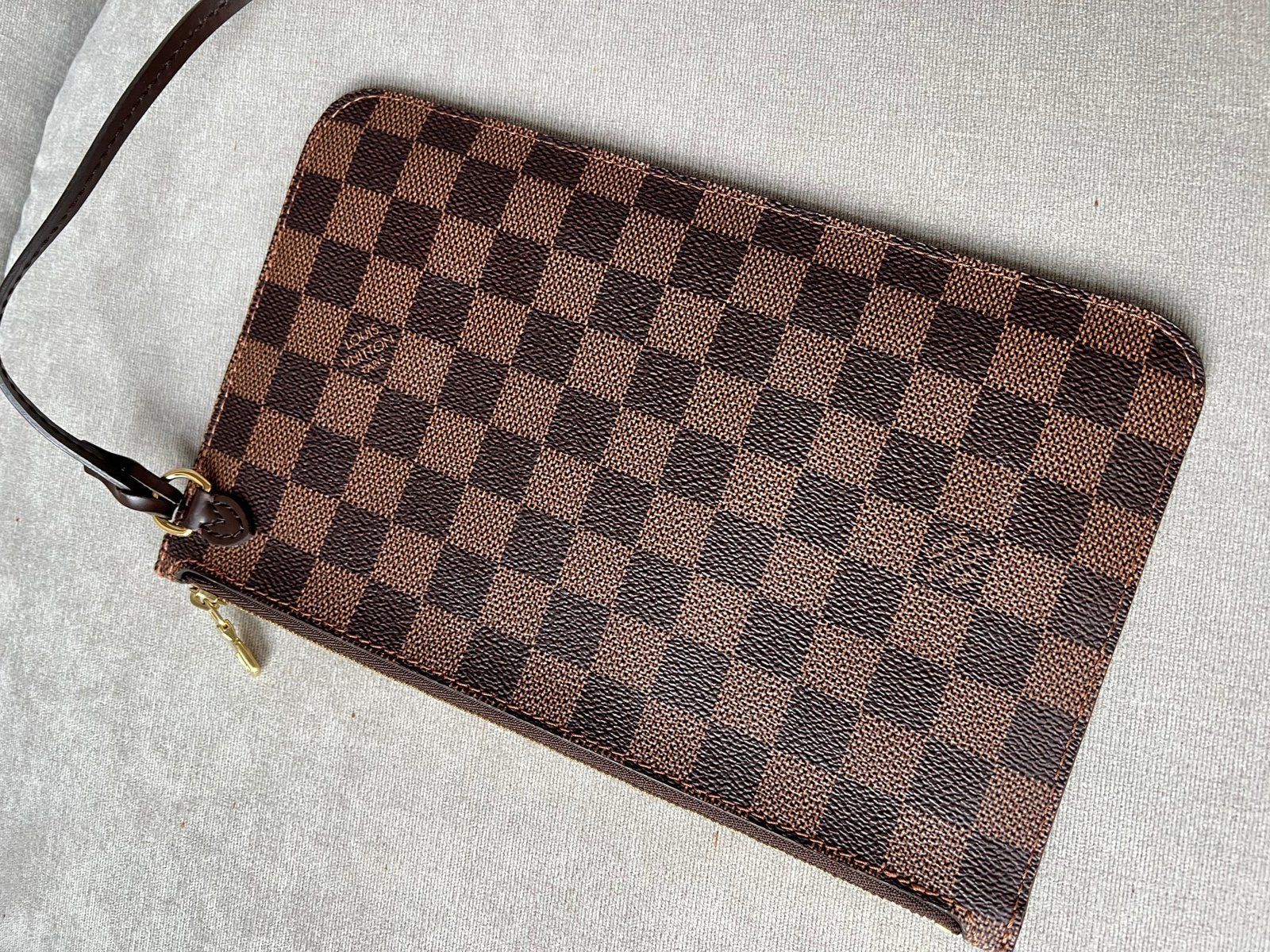 Louis Vuitton Pouch (from Neverfull) in Damier Ebene | AlmaBagz - Image 7