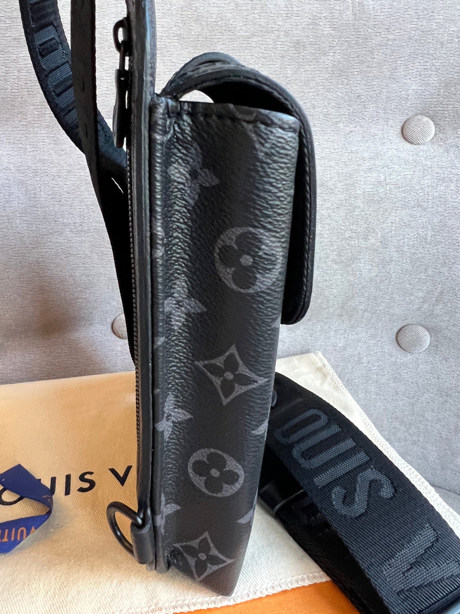 Louis Vuitton Saumur Sling Bag Monogram Eclipse (RRP £1510) | AlmaBagz - Image 9