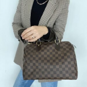 LOUIS VUITTON DAMIER EBENE CANVAS SPEEDY 30 BAG | AlmaBagz
