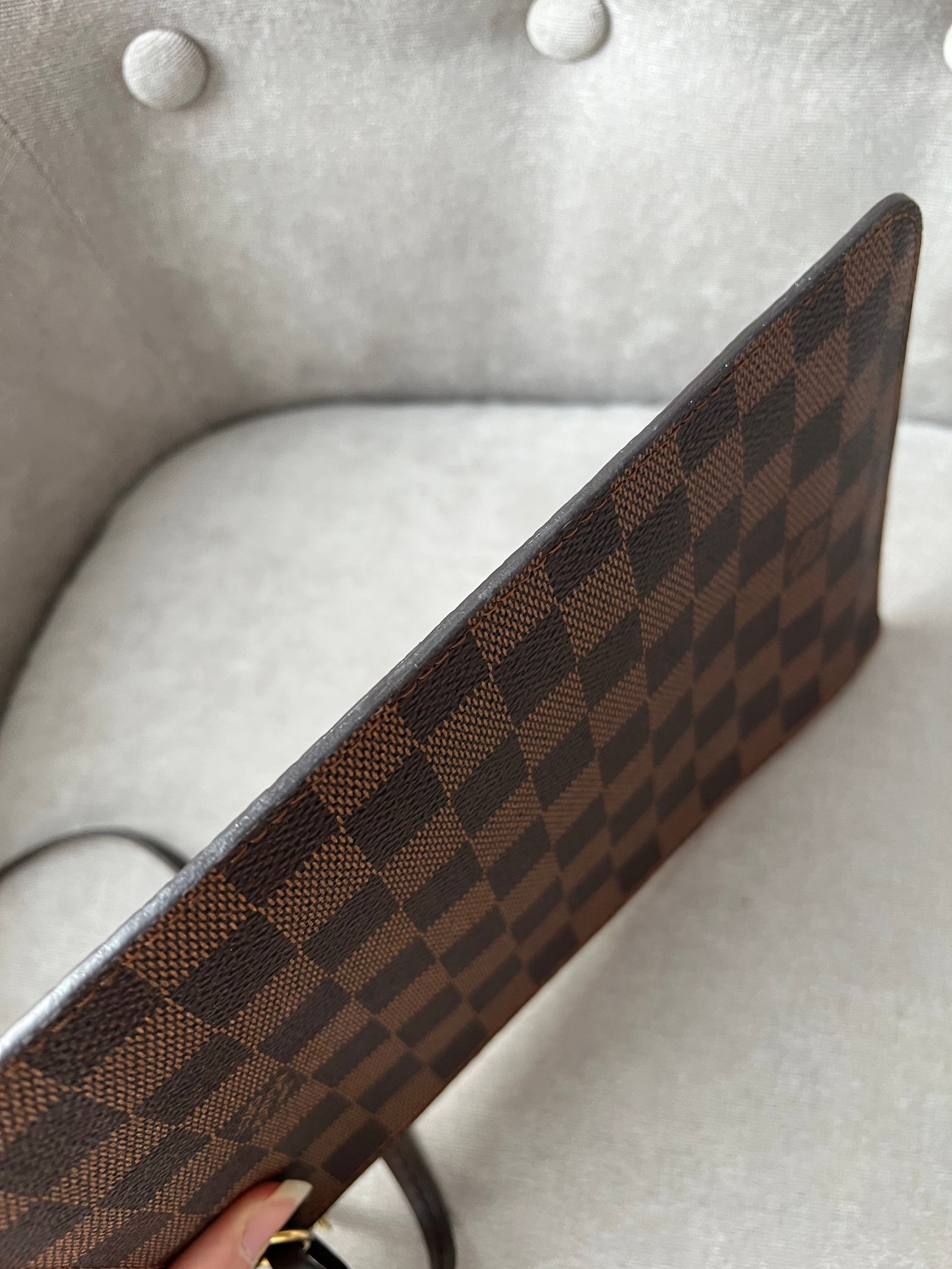 Louis Vuitton Pouch (from Neverfull) in Damier Ebene | AlmaBagz - Image 10
