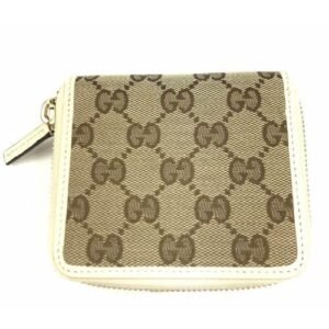 Gucci Original GG Canvas French Wallet in Beige and Ivory | AlmaBagz