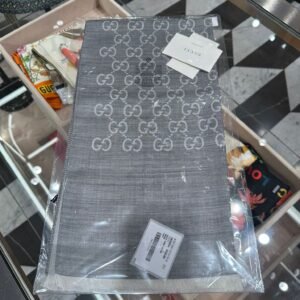 Gucci long scarf grey | AlmaBagz