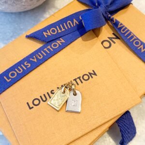 LOUIS VUITTON Nanogram Necklace Pendant In Gold/Silver | AlmaBagz